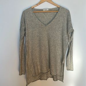 Babaton with linen v neck sweater from Aritzia